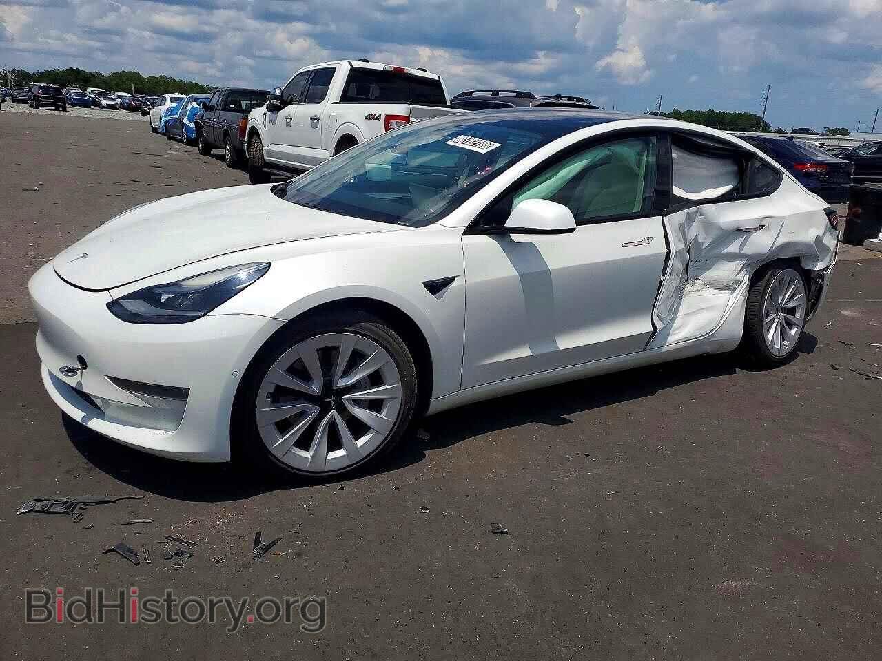 Photo 5YJ3E1EB5MF037275 - TESLA MODEL 3 2021