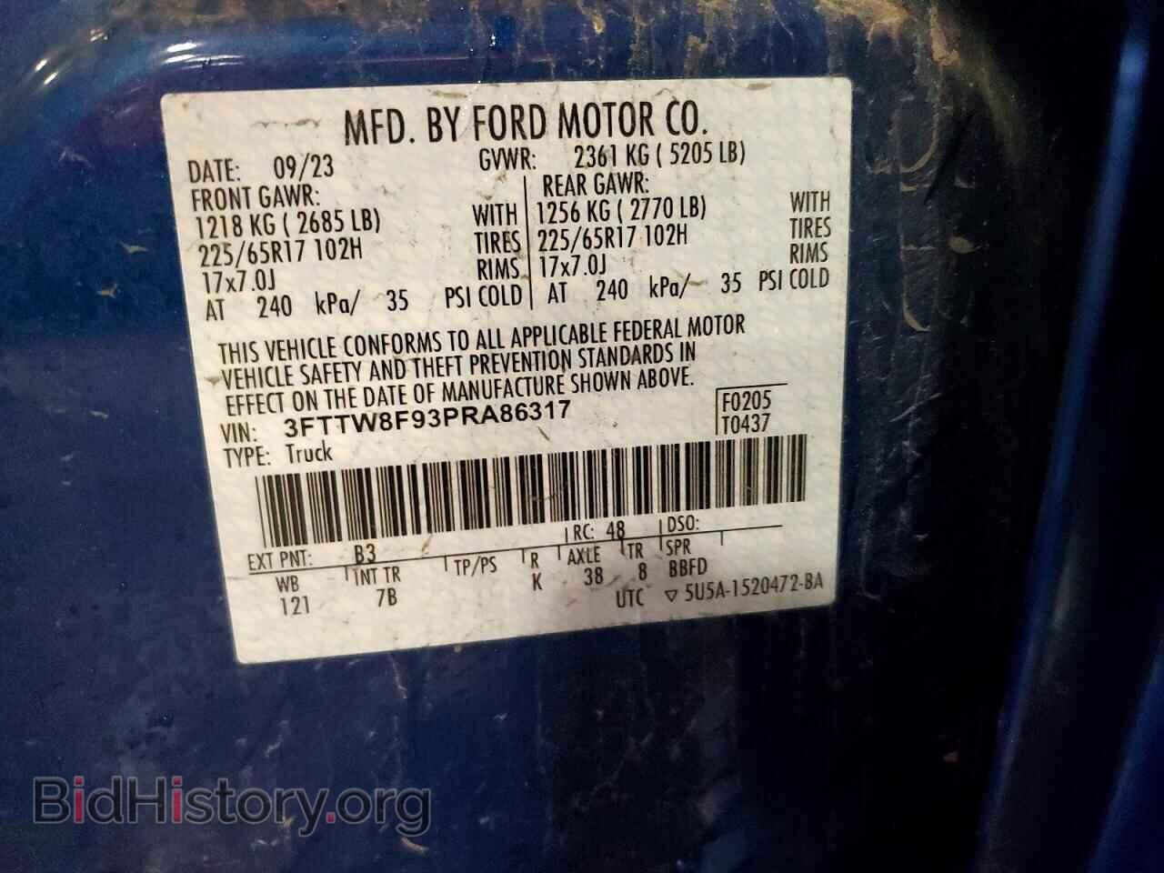 2023 FORD MAVERICK - VIN: 3FTTW8F93PRA86317 - Фото 13
