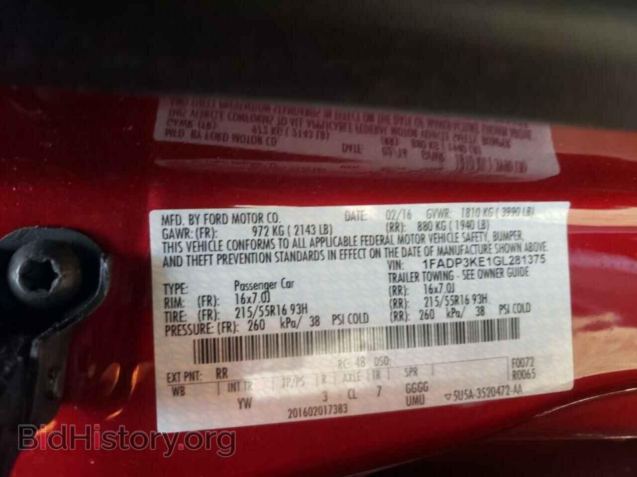 2016 FORD FOCUS - VIN: 1FADP3KE1GL281375 - Photo 10