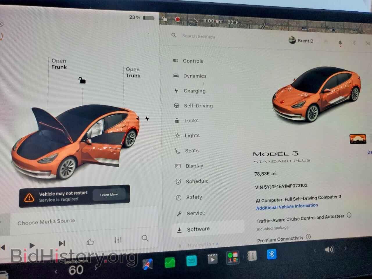 2021 TESLA MODEL 3 - VIN: 5YJ3E1EA1MF073102 - Фото 9