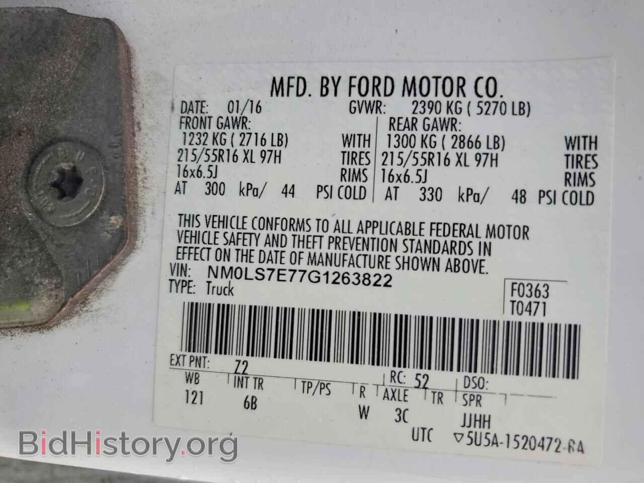 2016 FORD TRANSIT - VIN: NM0LS7E77G1263822 - Photo 13