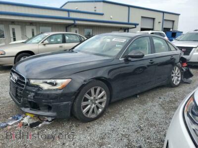 2014 Audi A6 Premium Plus, black — VIN WAUGFAFC5EN043650, Copart
