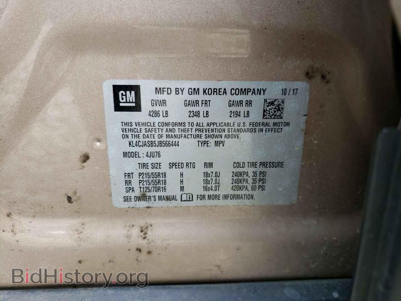 2018 BUICK ENCORE - VIN: KL4CJASB5JB566444 - Photo 13