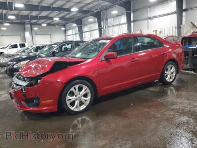 2012 Ford FUSION SE, red — VIN 3FAHP0HA7CR377687, Copart