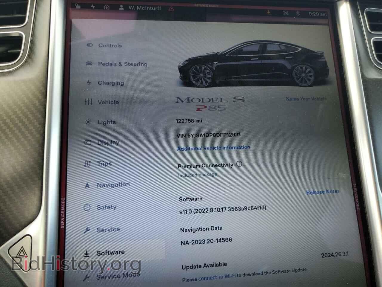 2013 TESLA MODEL S - VIN: 5YJSA1DP8DFP12931 - Фото 9