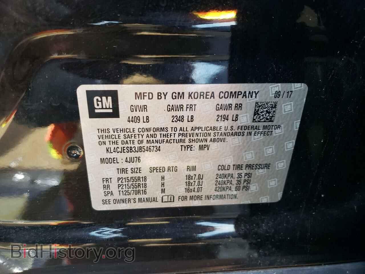2018 BUICK ENCORE - VIN: KL4CJESB3JB546734 - Photo 13