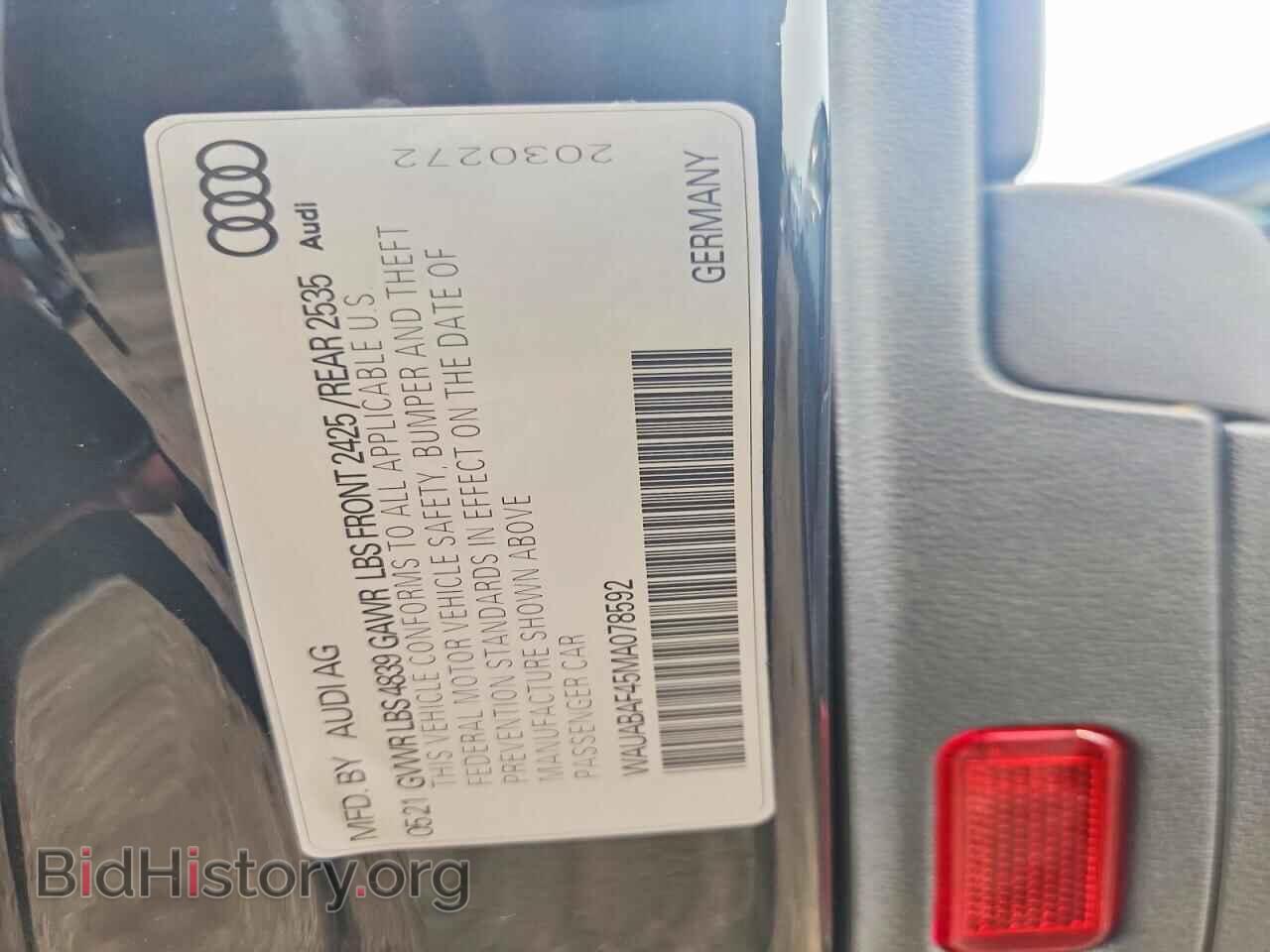 2021 AUDI A4 - VIN: WAUABAF45MA078592 - Photo 13