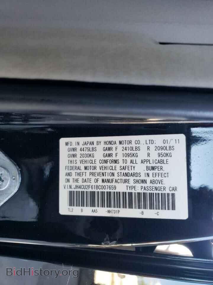 2011 ACURA TSX - VIN: JH4CU2F61BC007659 - Фото 10