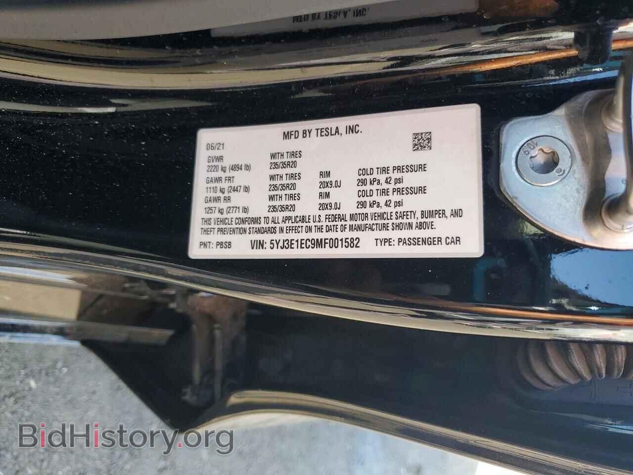 2021 TESLA MODEL 3 - VIN: 5YJ3E1EC9MF001582 - Photo 12