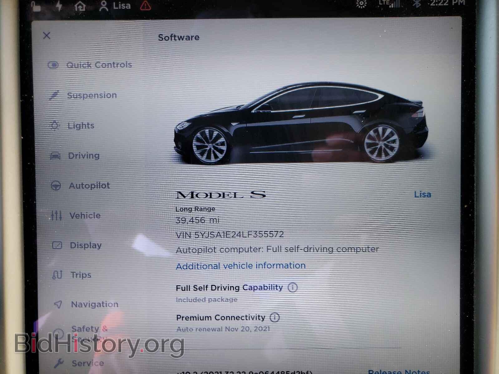 2020 TESLA MODEL S - VIN: 5YJSA1E24LF355572 - Photo 8
