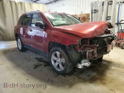 2014 Jeep COMPASS Compass SP, red — VIN 1C4NJDBB2ED828348, Copart