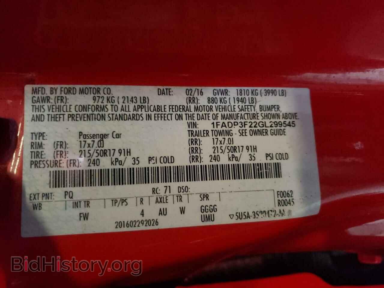 2016 FORD FOCUS - VIN: 1FADP3F22GL299545 - Photo 12