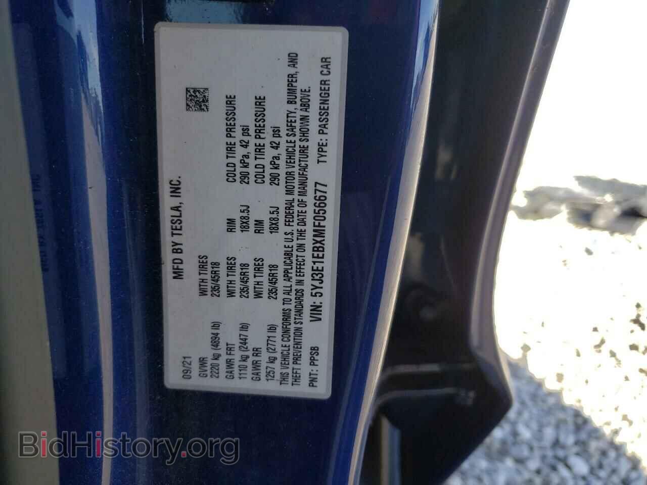 2021 TESLA MODEL 3 - VIN: 5YJ3E1EBXMF056677 - Photo 10