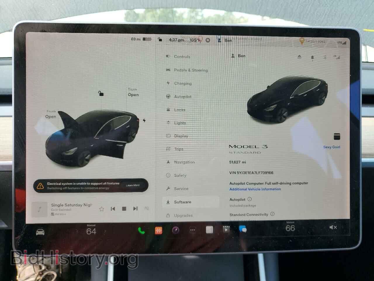 2020 TESLA MODEL 3 - VIN: 5YJ3E1EA7LF739166 - Фото 9