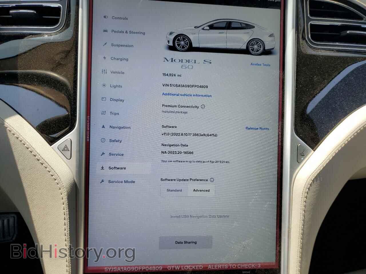 2013 TESLA MODEL S - VIN: 5YJSA1AG9DFP04809 - Photo 9