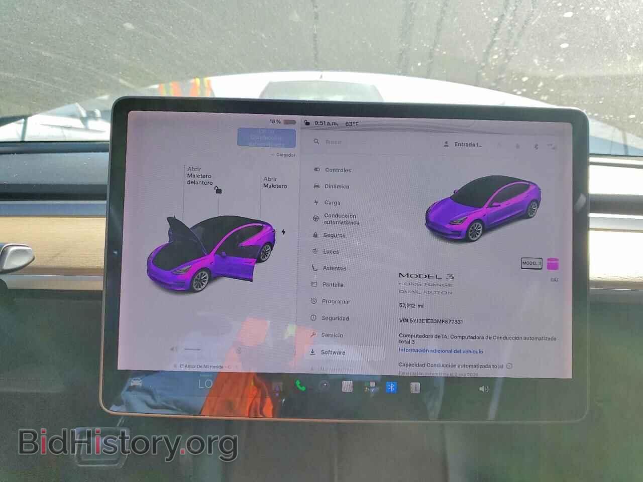2021 TESLA MODEL 3 - VIN: 5YJ3E1EB3MF877331 - Фото 9