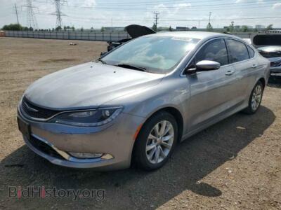 2015 Chrysler 200 C, серебристый — VIN 1C3CCCCB7FN524488, Copart