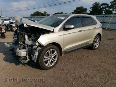 2017 Ford EDGE Titanium, gold — VIN 2FMPK3K97HBC03236, Copart