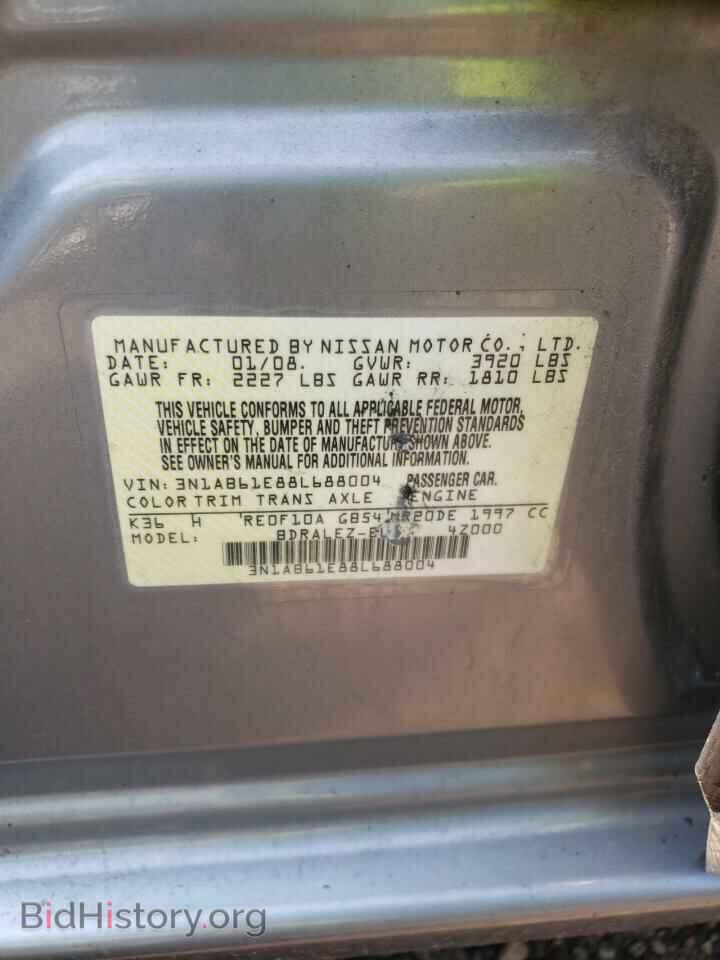 2008 NISSAN SENTRA - VIN: 3N1AB61E88L688004 - Фото 12