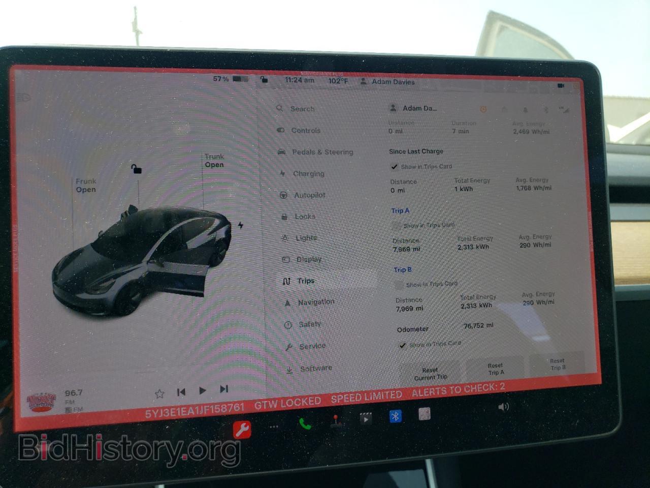 2018 TESLA MODEL 3 - VIN: 5YJ3E1EA1JF158761 - Фото 9