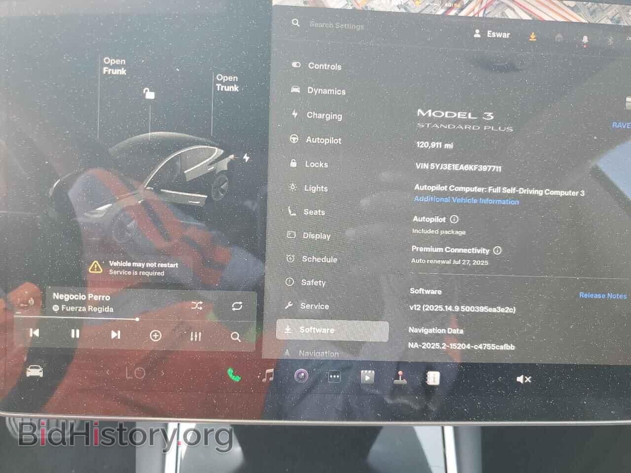 2019 TESLA MODEL 3 - VIN: 5YJ3E1EA6KF397711 - Photo 9