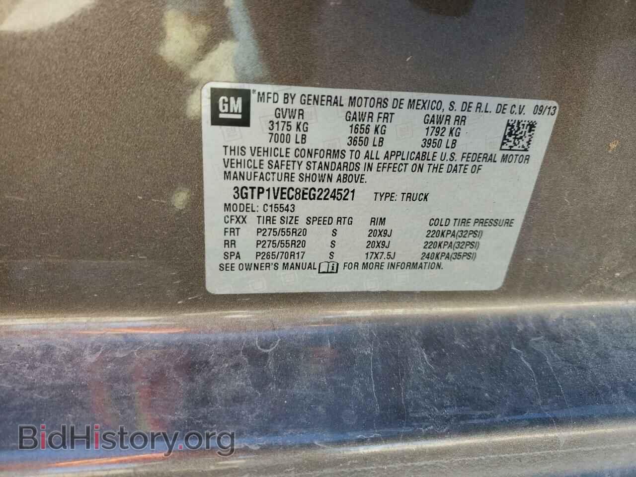 2014 GMC SIERRA - VIN: 3GTP1VEC8EG224521 - Photo 10