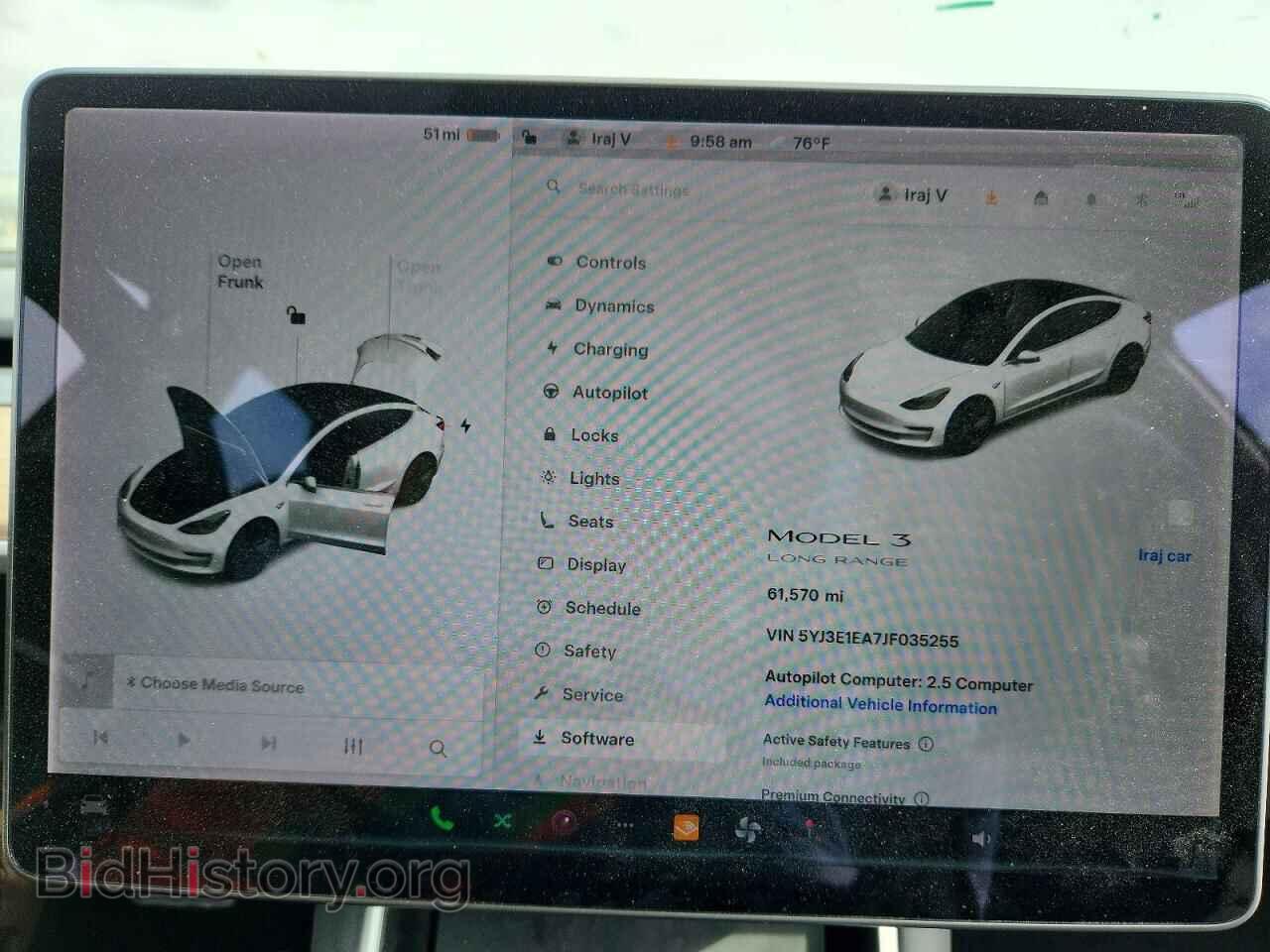 2018 TESLA MODEL 3 - VIN: 5YJ3E1EA7JF035255 - Photo 9
