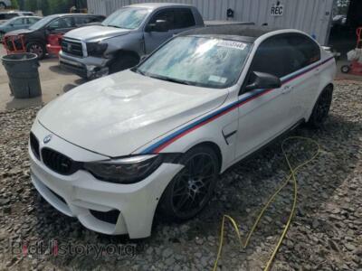 2018 BMW M3, white — VIN WBS8M9C51J5J79763, Copart