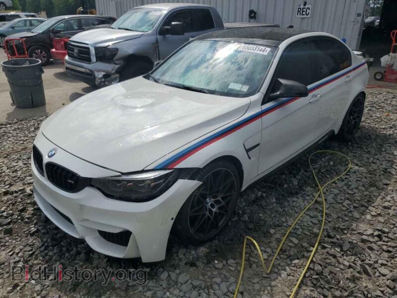 2018 BMW M3 (VIN WBS8M9C51J5J79763) — фото 1 из 13, Copart, повреждение: задняя часть