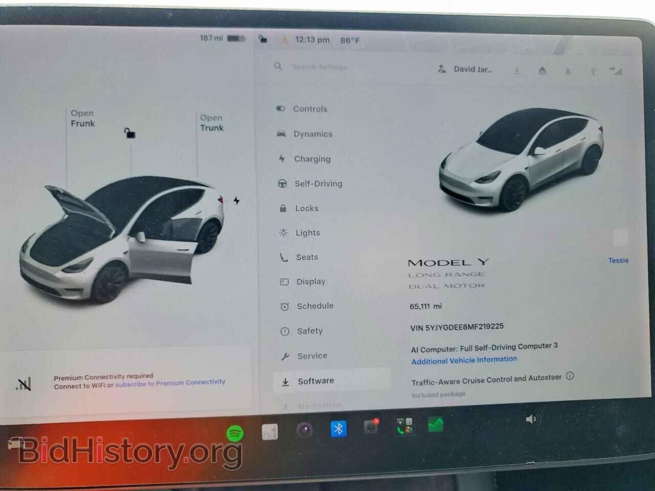 2021 TESLA MODEL Y - VIN: 5YJYGDEE8MF219225 - Photo 9