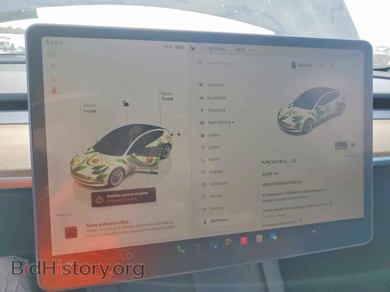 2023 TESLA MODEL 3 - VIN: 5YJ3E1EA5PF429393 - Photo 9
