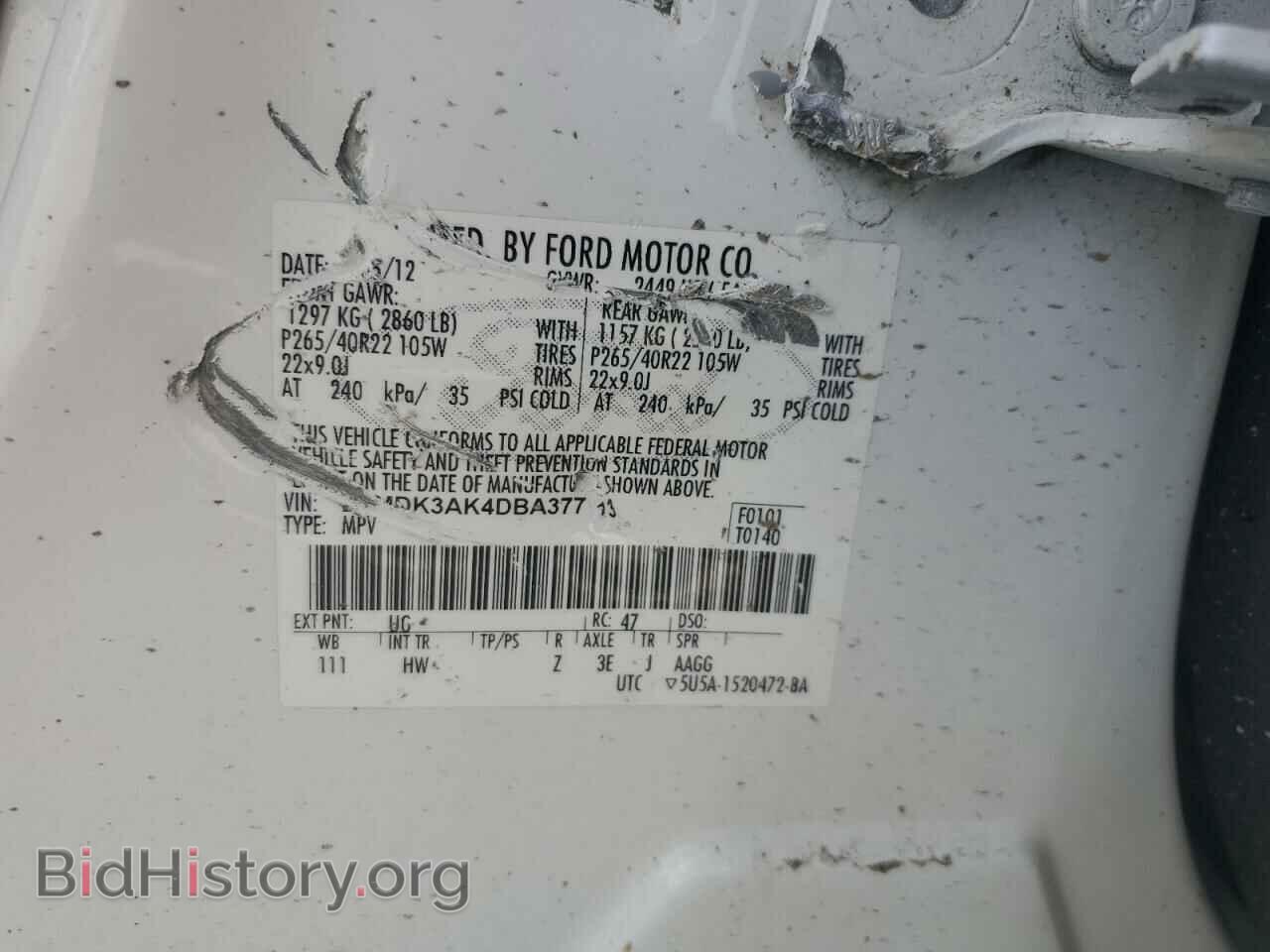 2013 FORD EDGE - VIN: 2FMDK3AK4DBA37713 - Photo 14