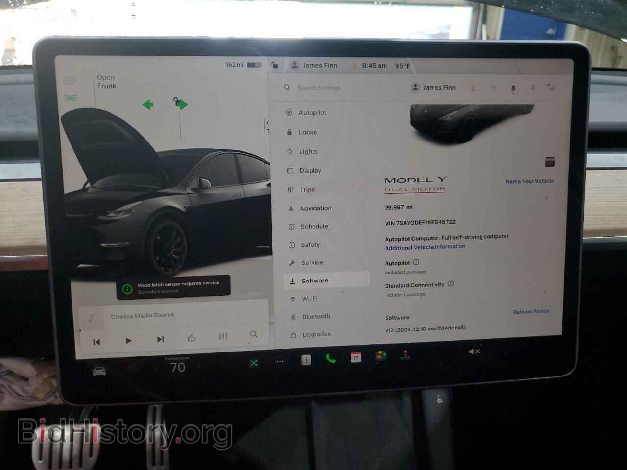 2022 TESLA MODEL Y - VIN: 7SAYGDEF1NF545722 - Фото 9