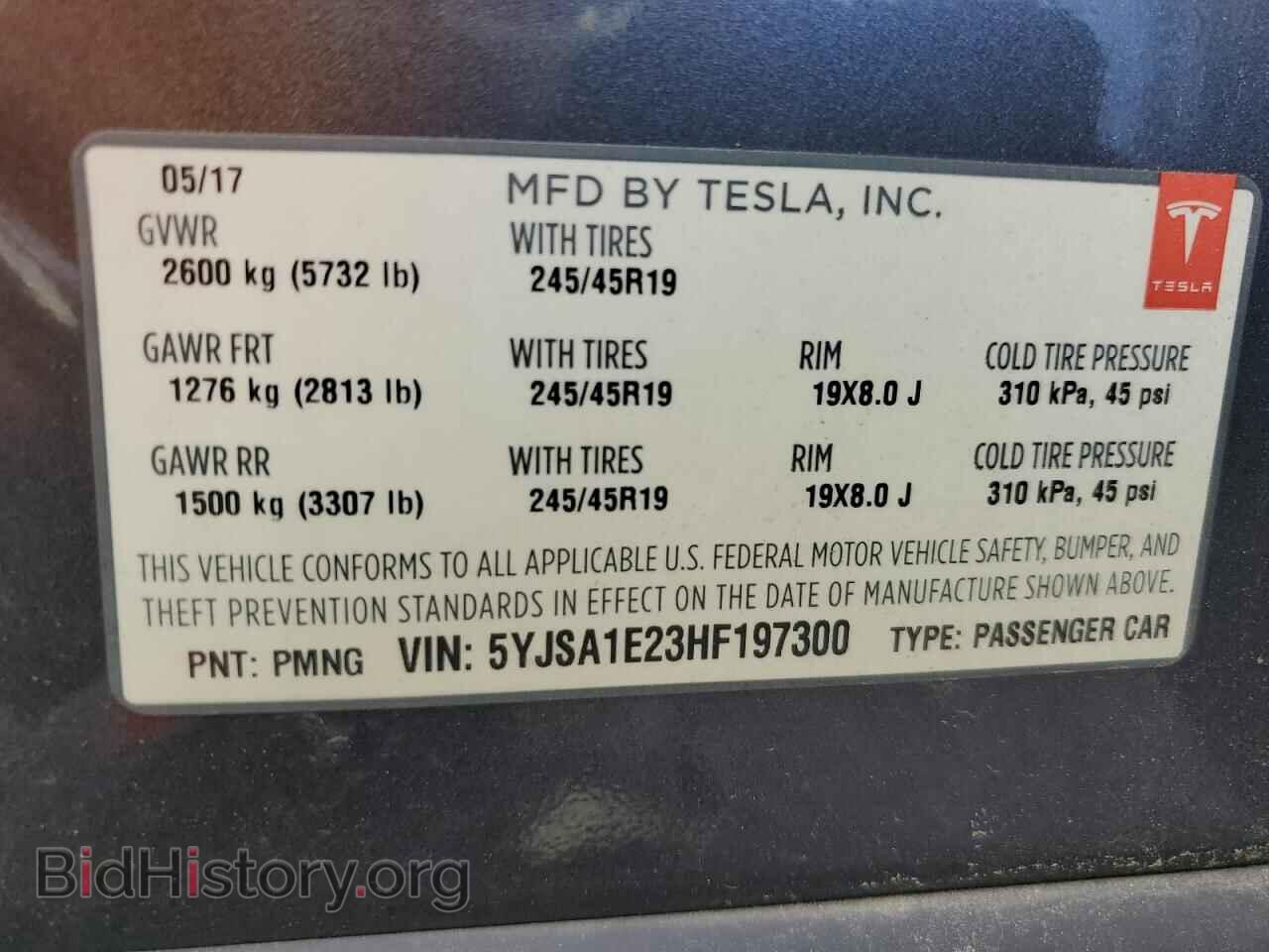 2017 TESLA MODEL S - VIN: 5YJSA1E23HF197300 - Photo 13