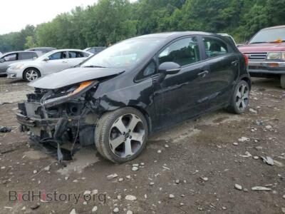 2013 Kia RIO EX, black — VIN KNADN5A36D6156682, Copart