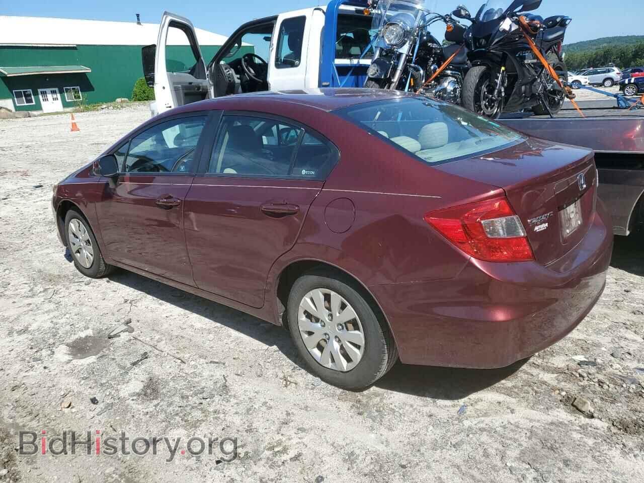 2012 HONDA CIVIC - VIN: 2HGFB2F57CH589133 - Фото 2