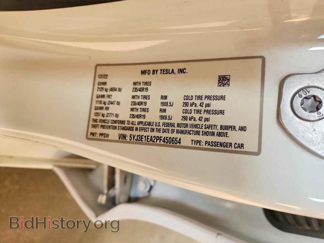 2023 TESLA MODEL 3 - VIN: 5YJ3E1EA2PF450654 - Фото 13