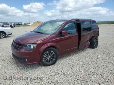 2018 Dodge CARAVAN GT, темно-бордовый — VIN 2C4RDGEG2JR326318, Copart