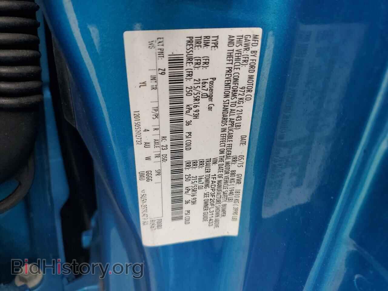 2015 FORD ALL Models - VIN: 1FADP3F20FL311433 - Photo 12
