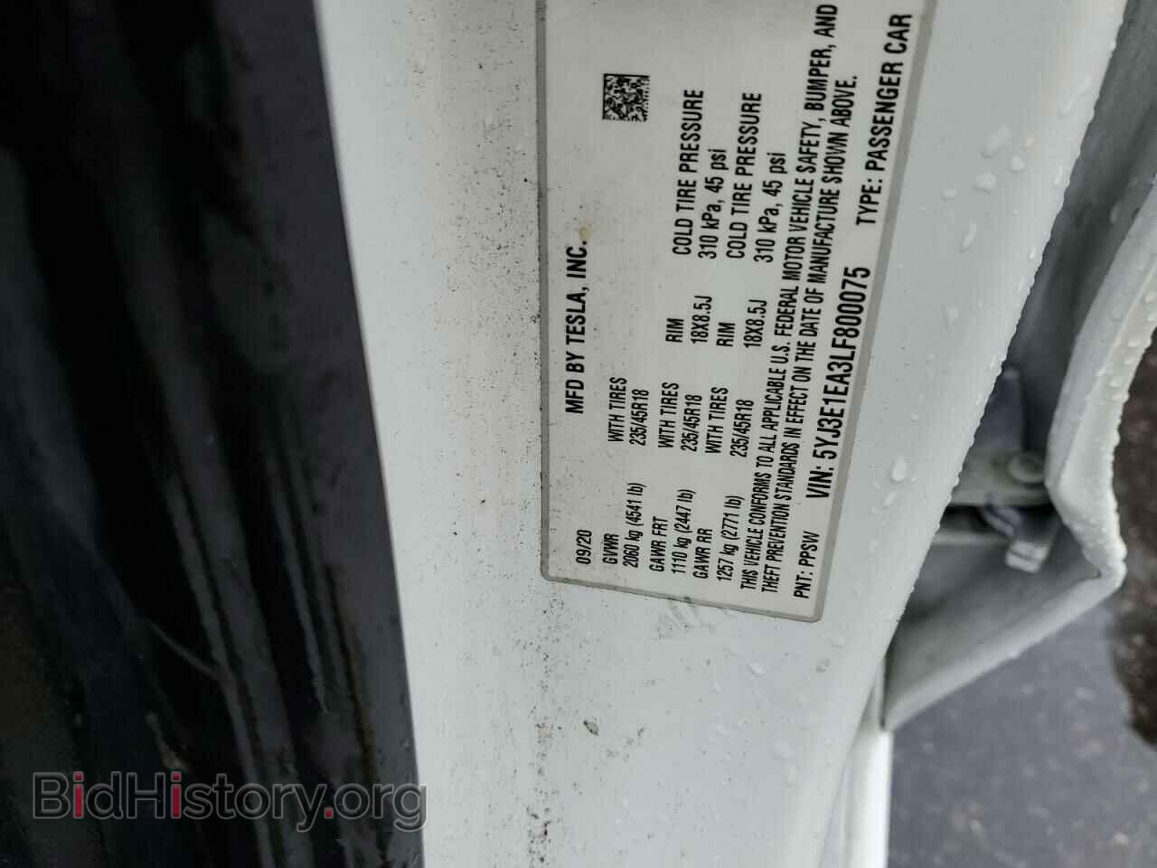 2020 TESLA MODEL 3 - VIN: 5YJ3E1EA3LF800075 - Photo 10