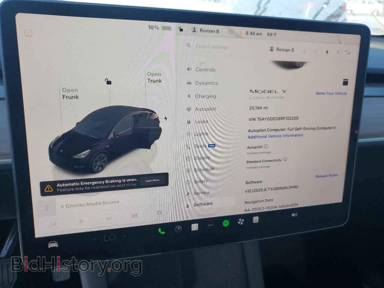 2024 TESLA MODEL Y - VIN: 7SAYGDED8RF122205 - Photo 9