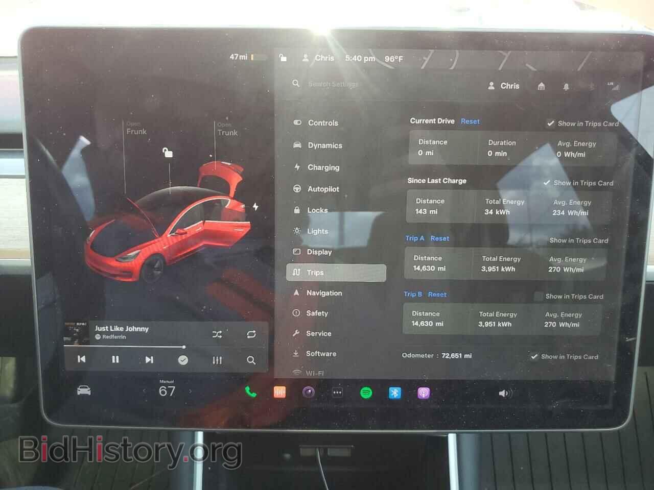 2018 TESLA MODEL 3 - VIN: 5YJ3E1EA3JF027587 - Фото 9
