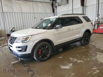 2017 Ford EXPLORER XLT, белый — VIN 1FM5K8D85HGC45728, Copart