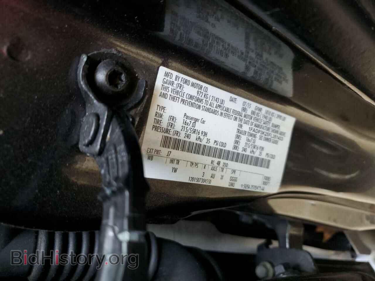 2015 FORD FOCUS - VIN: 1FADP3K25FL351433 - Фото 10