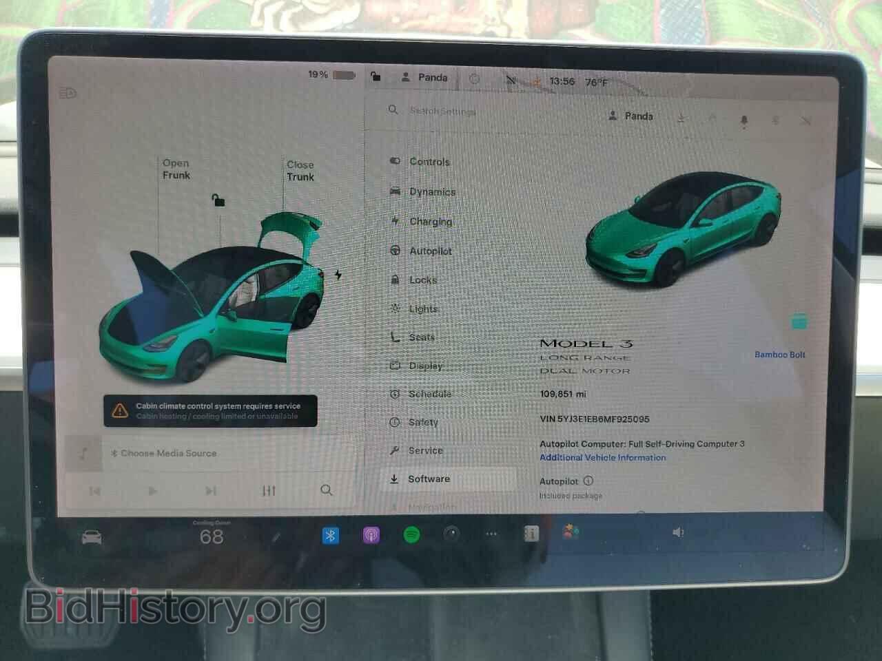 2021 TESLA MODEL 3 - VIN: 5YJ3E1EB6MF925095 - Фото 9