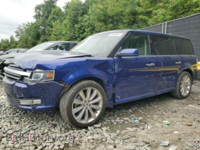 2014 Ford FLEX Limited, blue — VIN 2FMHK6D8XEBD30231, Copart