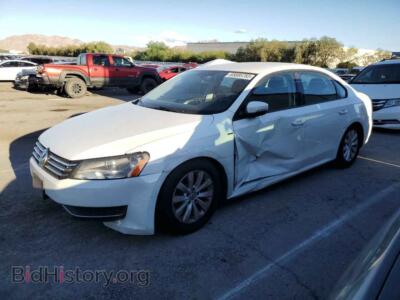2014 Volkswagen PASSAT Passat S, white — VIN 1VWAP7A33EC018576, Copart