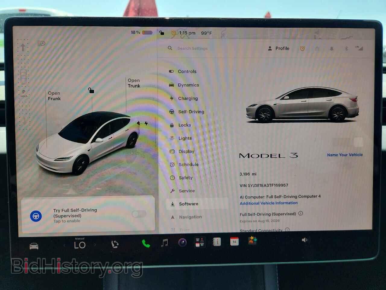 2026 TESLA MODEL 3 - VIN: 5YJ3E1EA3TF169957 - Фото 9