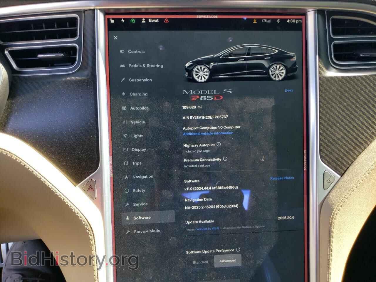 2014 TESLA MODEL S - VIN: 5YJSA1H20EFP65767 - Photo 9