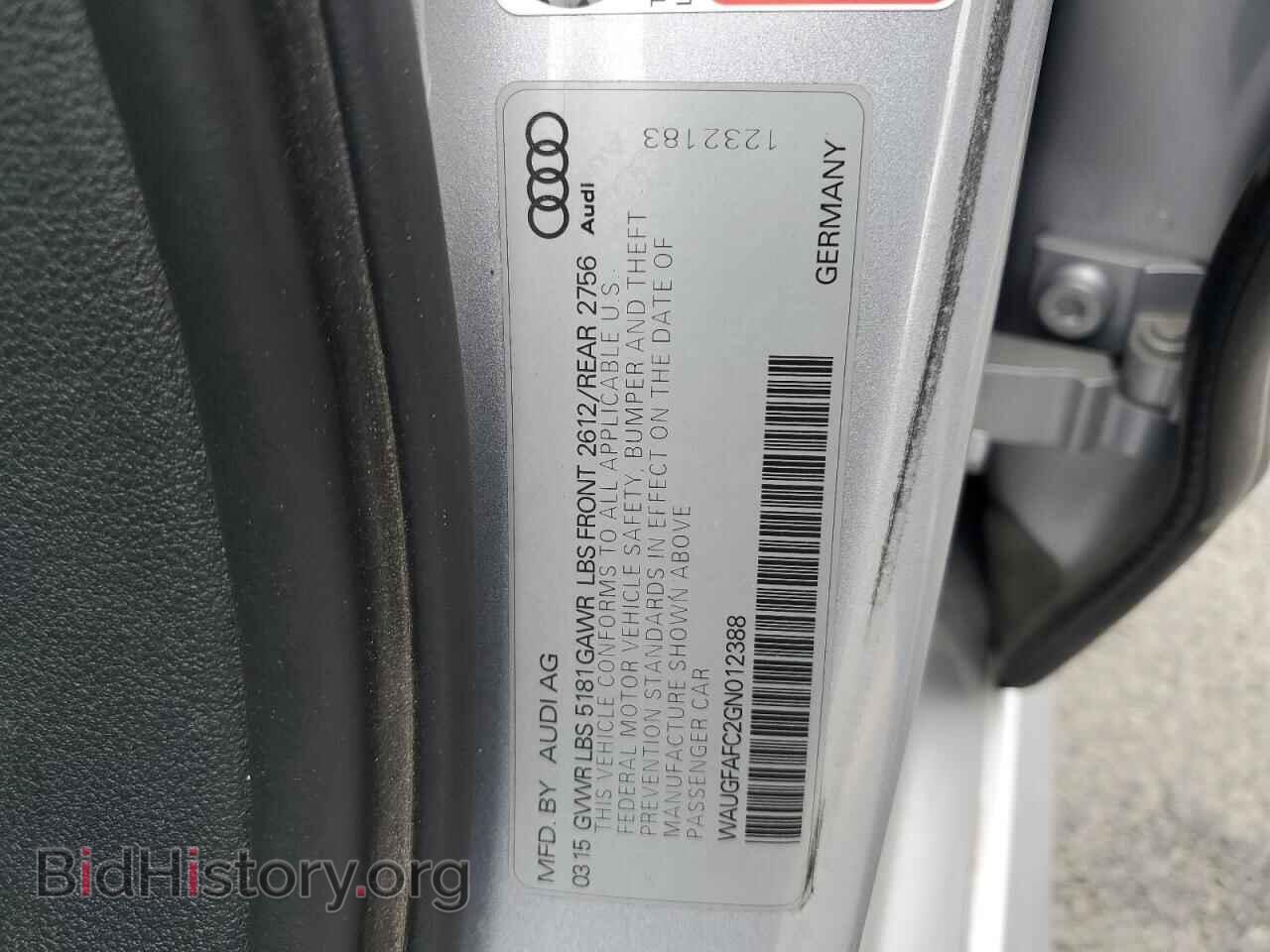 2016 AUDI A6 - VIN: WAUGFAFC2GN012388 - Photo 12